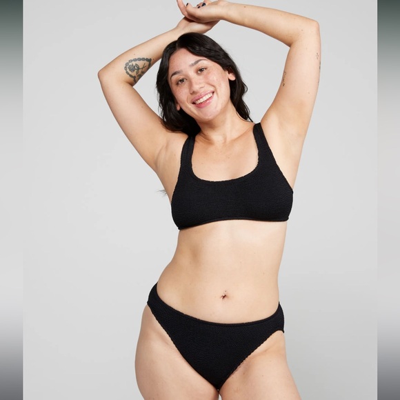 YouSwim Aplomb Suit Standard Waist Black Matching Top and Bottom - Picture 1 of 4